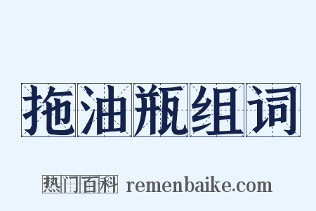 拖油瓶组词是什么意思的图片